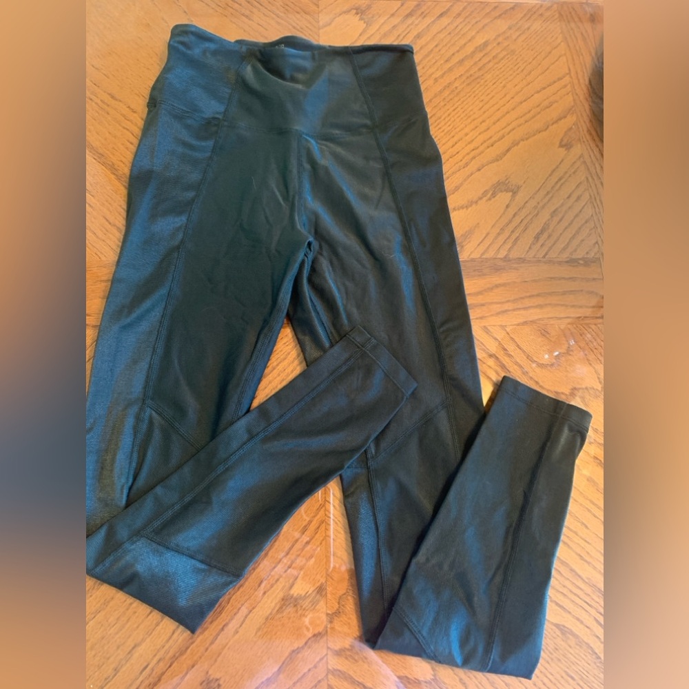 Good American Hunter Green Workout Leggings